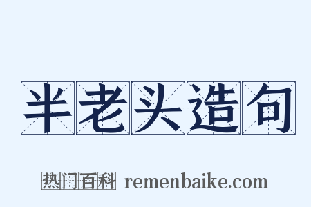 半老头造句是什么意思的图片